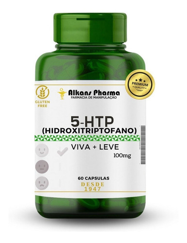 5-htp Hidroxitriptofano 100mg 60 Caps Pronta