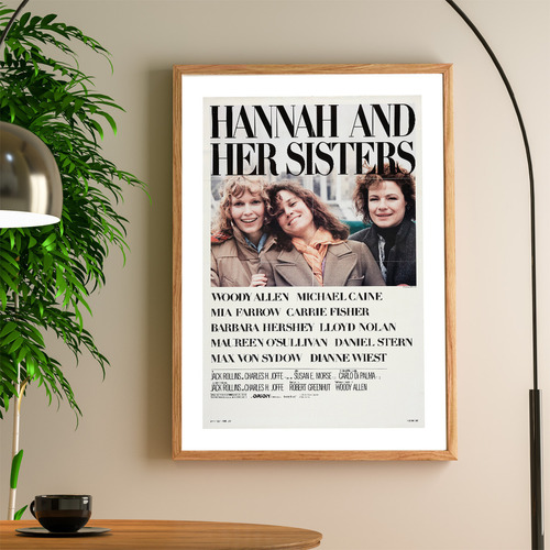 Cuadro Hannah And Her Sisters Woody Allen Pelicula Poster
