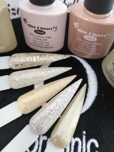 Imagen 4 de 8 de Gel Uv/led Miss Cherry Gama S 10ml Gel Semipermanente C/12pz