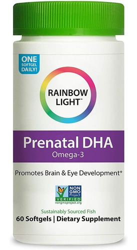 Omega 3 Prenatal Rainbow Light - Unidad a $4282