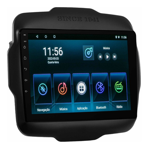 Multimidia Jeep Renegade Android 11.0 Wi-fi Gps 9p Bt  2 Cam