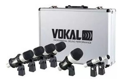 Kit Microfone Vokal Para Bateria Vdm7 (7 Peças) Novo