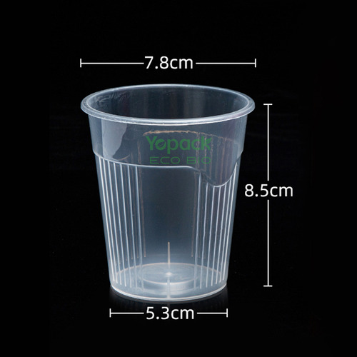 Vasos Desechables Yopack 250 Ml Plástico 50 Unidades