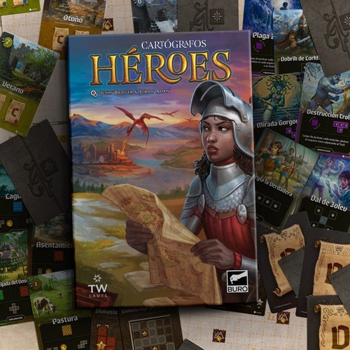 Imagen 4 de 4 de Juego De Mesa Cartografos Heroes Secuela Boardgame Buro