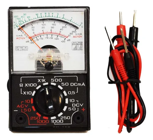 Tester Multimetro Analógico Ac Dc Resistencia Zurich Zr-168