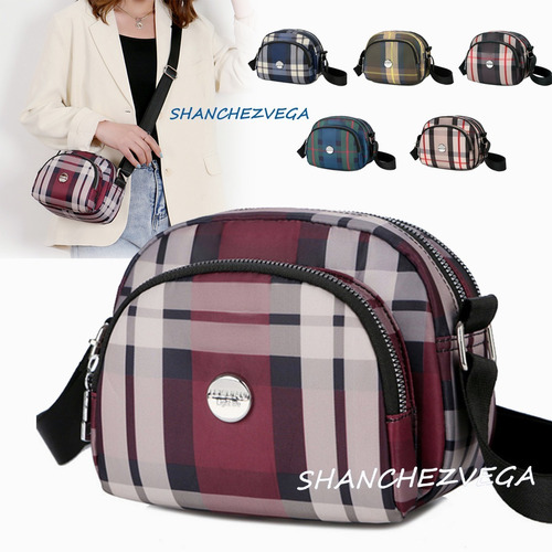 Bolsa Zip Crossbody Carteras Para Mujer Ajustable Moda