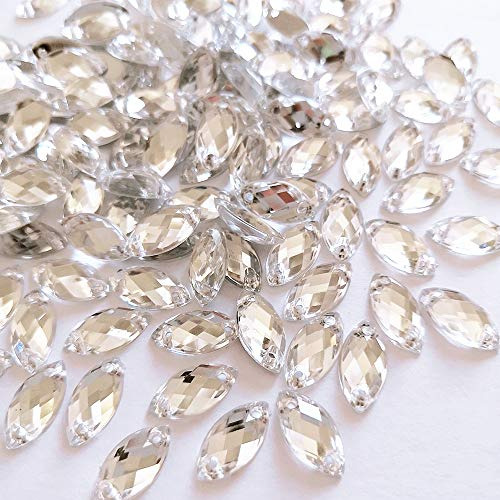 300 Piezas De Strass Acrílico Con Forma De Ojo De Caballo, T