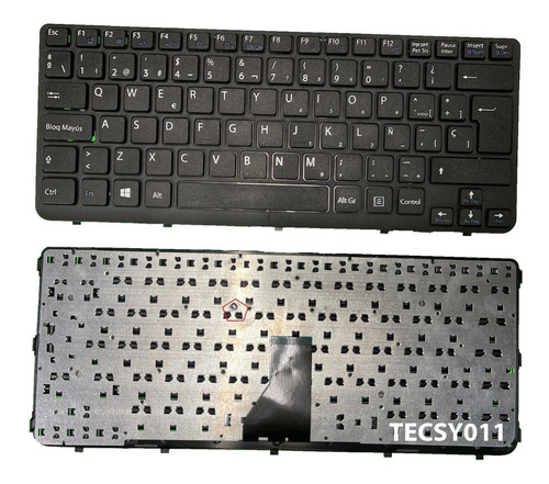 Teclado Sony Sve14 Sve14111elw Sve14138ccw Sve141 Con Marco