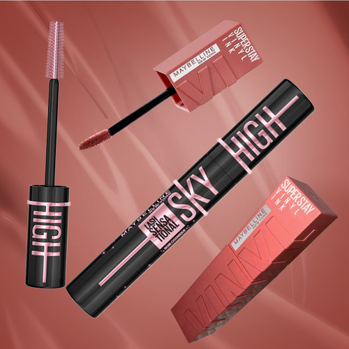 Set De Maquillaje Maybelline: Mascara Cosmic + Vinyl