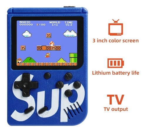 Consola De Videojuegos Portátil C/400 Juegos Y Pantalla 3 In