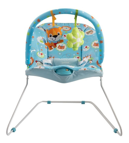 Silla mecedora para bebé Bebesit Safari blue