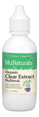 Nunaturals Clear Extract Stevia, Edulcorante A Base De Plant