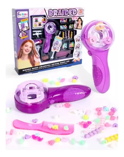 BITOYO Trenzador De Pelo Para Niñas – Set De Accesorios Con Cuentas, Clips Y Peines – Juego De Peluquería DIY Para Niñas 5 A 12 Años, Regalo Perfecto