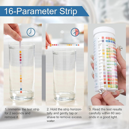 2 Piezas De Kit De Prueba De Bacterias Coliformes Y 100 Tira
