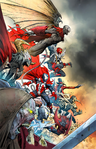 Spawn 300f El Histórico Número 300, De Todd Mcfarlane, Scott Snyder., Vol. 1. Editorial Kamite, Tapa Pasta Blanda, Edición 1 En Español, 2024
