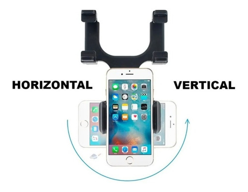 Imagem 5 de 8 de Suporte De Retrovisor Para Celular Gps 360 Graus Yt2057