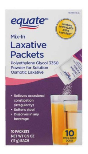 Laxante Polvo Sobres Equate C/10 100% Americano Como Miralax
