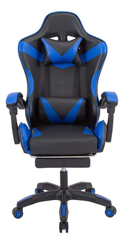 Silla Escritorio Gamer Ergonómica Reclinable Con Apoya Pies