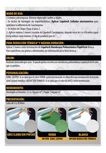 Merclin Liquitech Caucho Goma Impermeabilizante 20kg Gris