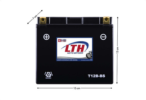 Moto Bateria Lth Agm Tipo Gel Libre Mantenimiento