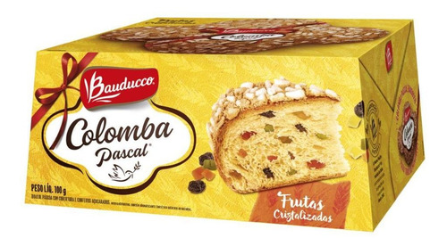 Mini Colomba Pascal Frutas Cristalizadas Bauducco 100g