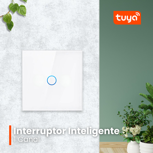 Control Rf Para Switch De Luz Tactil 1ch Tuya Smart Blanco