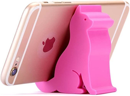 Plinrise Super Cute Phone Holder, Mini Cat Shaped Silica Ge