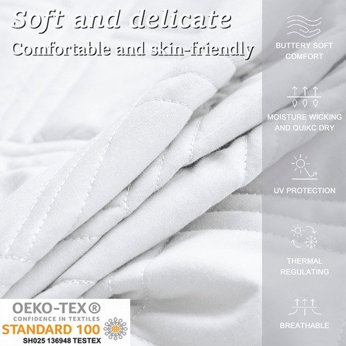 Matrimonial Cubre Colchón Impermeable Con Funda De Almohada