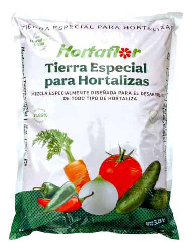 Tierra Especial Hortalizas Huerto Maceta Jardin Planta 3.8lt