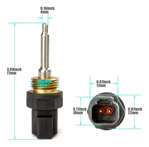 Sensor Temperatura For Cat C12/c15 725 730 735 740 264-4297