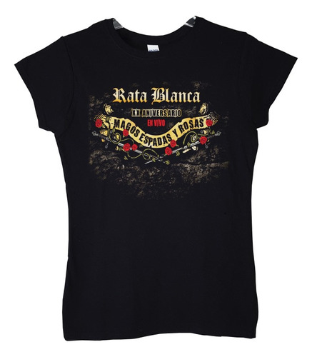 Polera Mujer Rata Blanca Magos Espadas Y Xx Aniv Metal Abomi