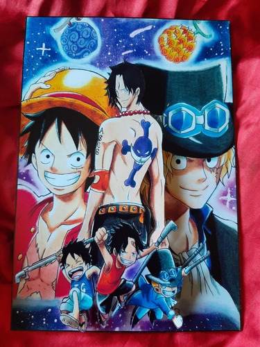 Cuadros De Madera  3d One Piece