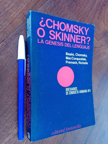 Chomsky O Skinner Génesis Del Lenguaje - Bayés Chomsky Otros