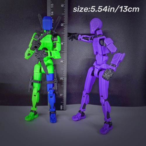 Figura De Acción Dummy13 Impresa En 3d De 5,54 Pulgadas, Tia