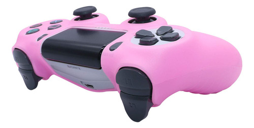 Protector De Silicona Rosa Para Controlador Ps4 Slim Y Pro