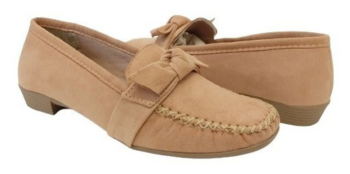 Imagem 3 de 3 de Mocassim Feminino Rikastore Com Salto Baixo
