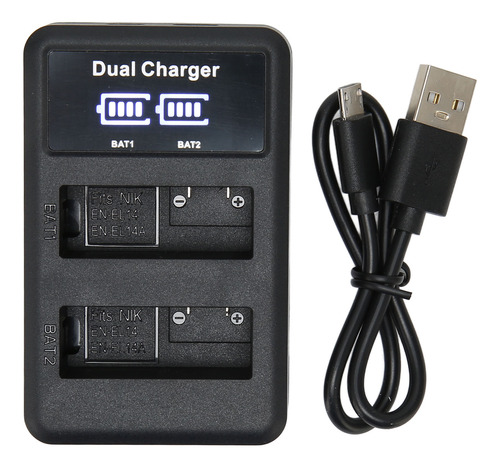 Cargador De Batería Para Cámara Usb Para En El14 En El14a