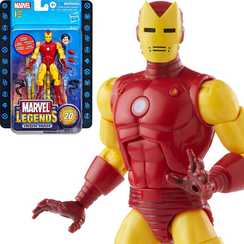 Marvel Legends Iron Man Retro 20 Aniversario 
