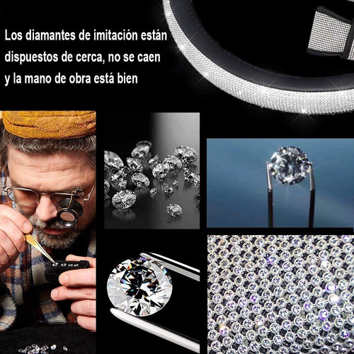 Para Decoración Coche Para Mujer Funda Volante Diamante