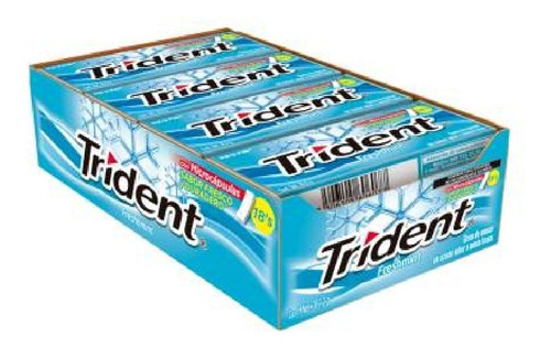 Goma De Mascar Trident Freshmint Con 12 Paquetes De 30.6 Grs