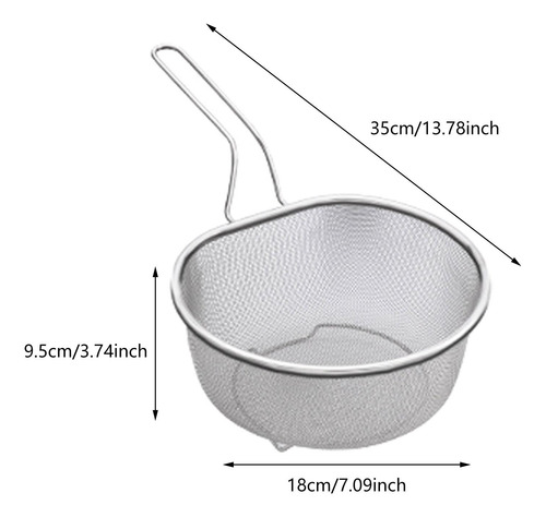 Colador De Malla Para Ollas Calientes, Malla Fina De 21 Cm