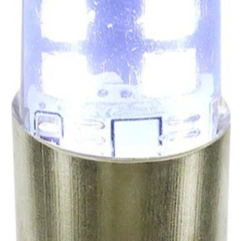 Ampolletas De 12 Led Y 1 Contacto, 24volt Luz Blanca Fija