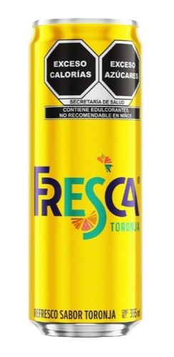 Refresco Fresca Sabor Toronja 6 Pz De 355 Ml