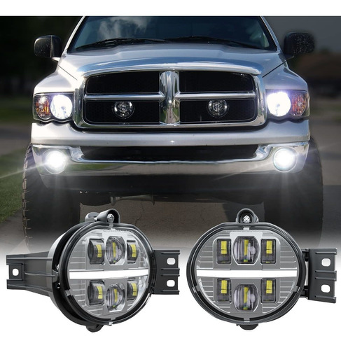 Bicyaco Luz Antiniebla Led Drl Para Dodge Ram Pickup Truck