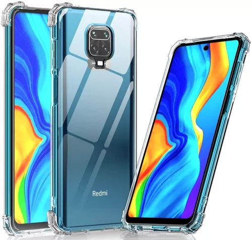 Funda de teléfono para Xiaomi Redmi Note 9 Pro/Note 9s/Note9 Pro Max/Poco  M2 Pro con protector de pantalla de vidrio templado, cubierta transparente  y