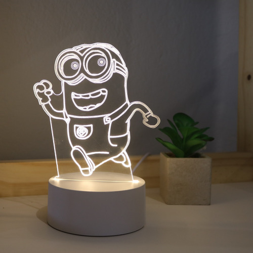 Luminária Minion Meu Malvado Favorito- Abajur De Mesa 3d