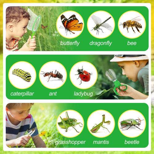 Juego De 2 Atrapadores De Insectos Para Niños, Kit De