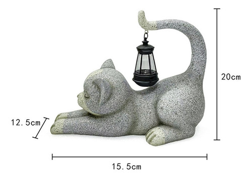 Estatua De Jardín Al Aire Libre De Gato, Regalo De Resina,