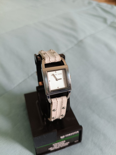 Reloj De Dama Mk Vintage Blanco Gris Blanco (Usado)