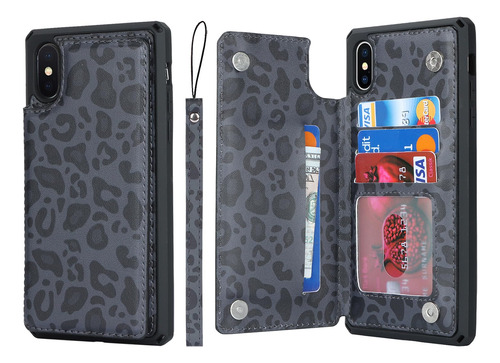 Cavor Funda Tipo Cartera Para  Phone Xs Max Con Tarjetero,